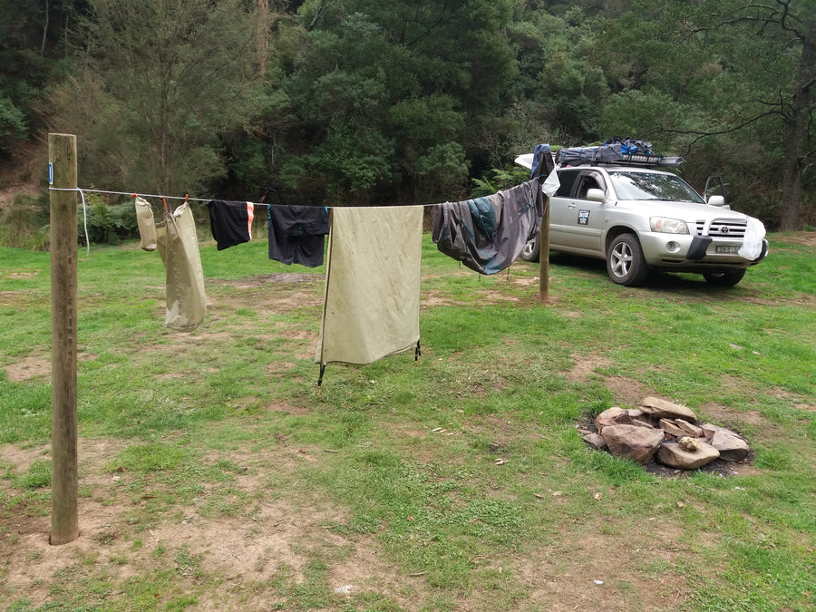 The Original Shockloc Travel Camping clothes line easily strung up anywhere