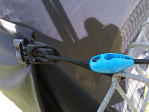Shockloc & Easyklip, a perfect match for tarps & walls without eyelets. No knots.