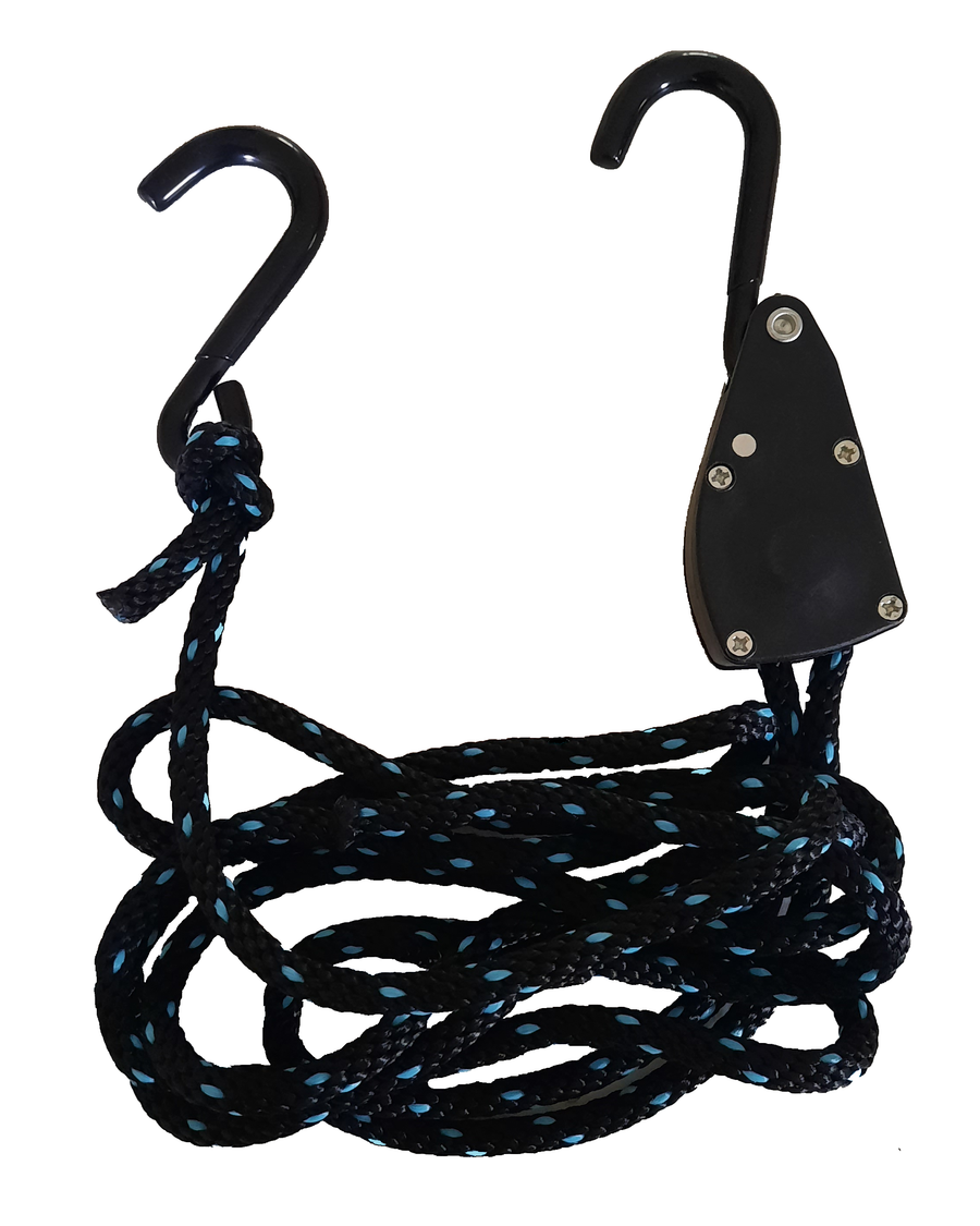Premium Ratchet Rope Tie Down 6mm (1/4") x 3.2mtr